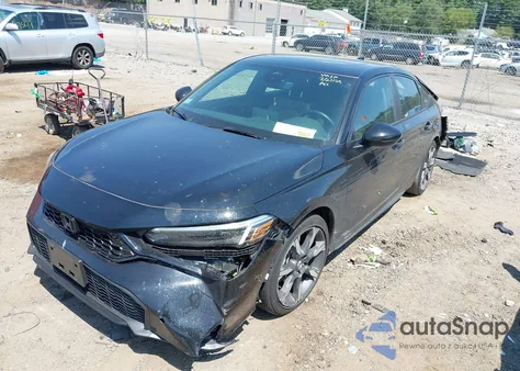 2025 Honda Civic Hybrid Sport Touring from USA, damaged, VIN 19XFL4H96SE006746